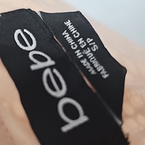 Bebe  light Peach Lace Mini Dress | Size S - Picture 5 of 5